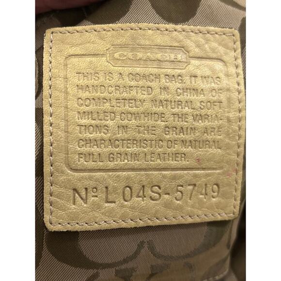 Coach Hampton Pebbled Leather Tassel Satchel, tan, essential, timeless, classic - Picture 8 of 9